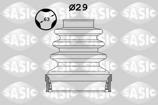 SASIC Faltenbalgsatz, Antriebswelle