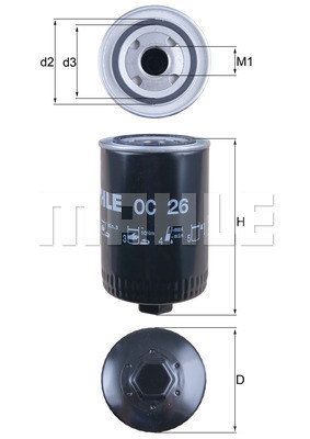 MAHLE Ölfilter