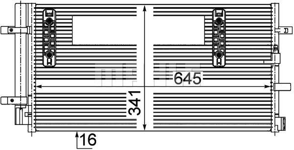 MAHLE Kondensator, Klimaanlage