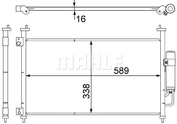 MAHLE Kondensator, Klimaanlage