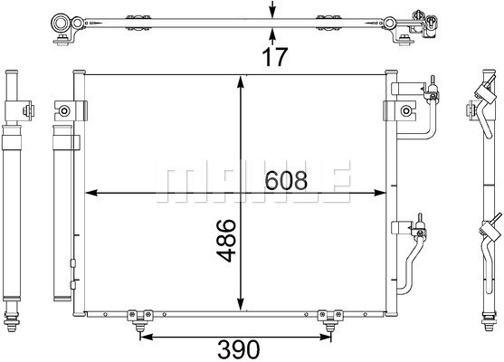 MAHLE Kondensator, Klimaanlage