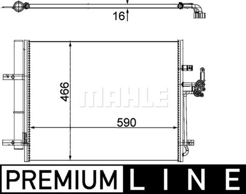 MAHLE Kondensator, Klimaanlage