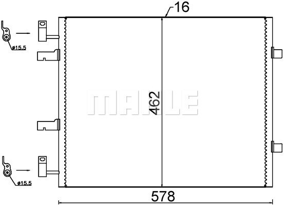 MAHLE Kondensator, Klimaanlage
