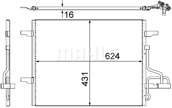 MAHLE Kondensator, Klimaanlage