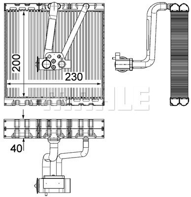 MAHLE Verdampfer, Klimaanlage