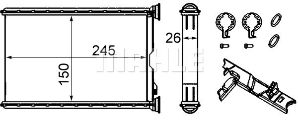MAHLE Wärmetauscher, Innenraumheizung