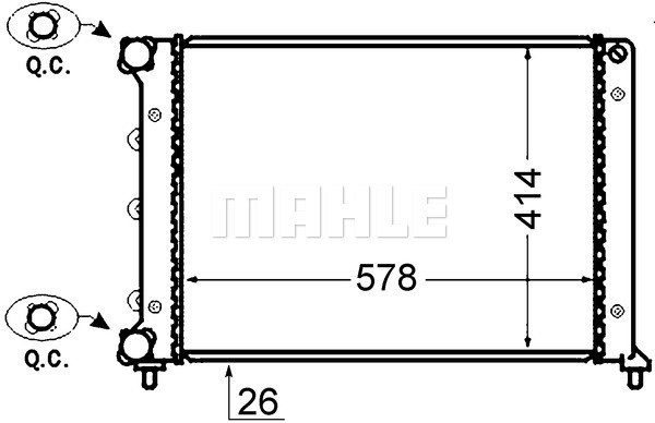 MAHLE Kühler, Motorkühlung