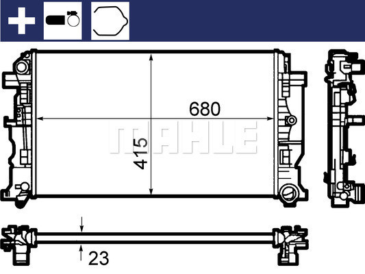 MAHLE Kühler, Motorkühlung MAHLE Kühler, Motorkühlung