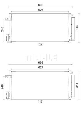 MAHLE Kondensator, Klimaanlage