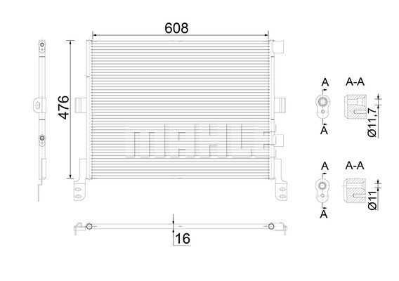 MAHLE Kondensator, Klimaanlage