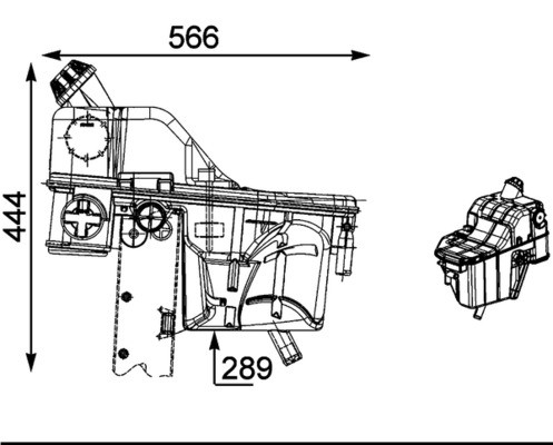 MAHLE Ausgleichsbehälter, Kühlmittel