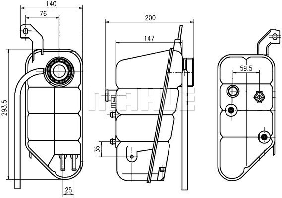 MAHLE Ausgleichsbehälter, Kühlmittel