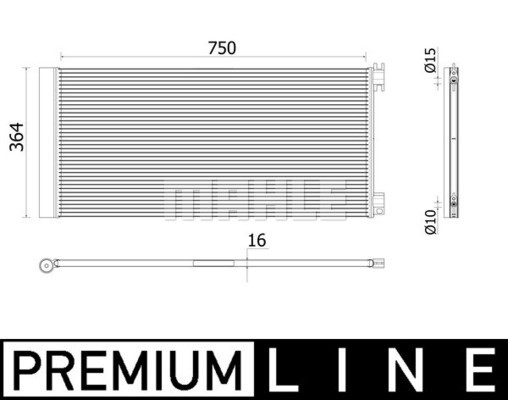 MAHLE Kondensator, Klimaanlage