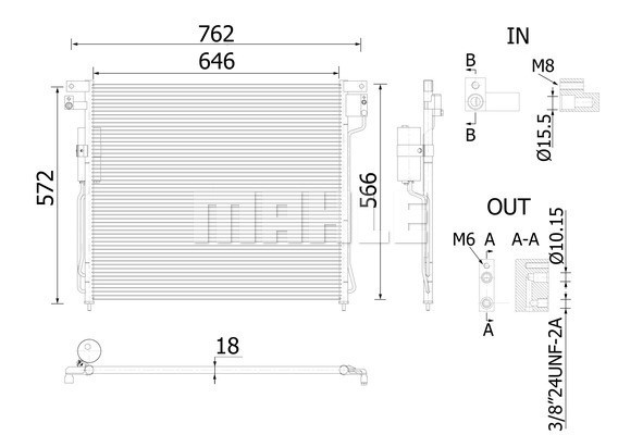 MAHLE Kondensator, Klimaanlage