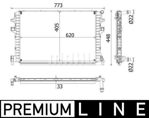 MAHLE Niedertemperaturkühler, Ladeluftkühler MAHLE Niedertemperaturkühler, Ladeluftkühler