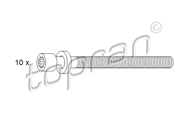 TOPRAN Zylinderkopfschraubensatz
