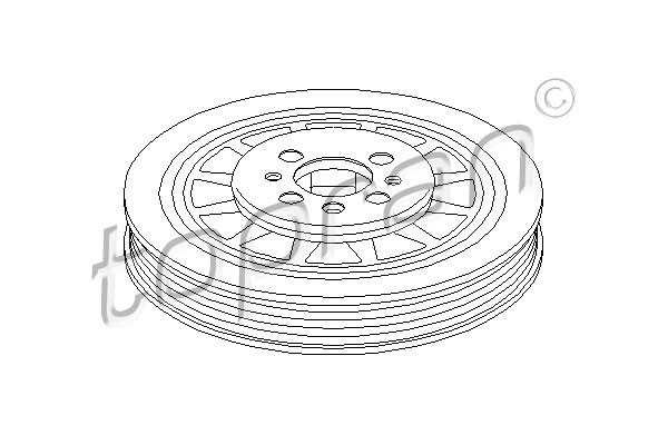 TOPRAN Riemenscheibe, Kurbelwelle