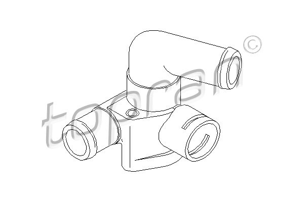 TOPRAN Kühlmittelflansch