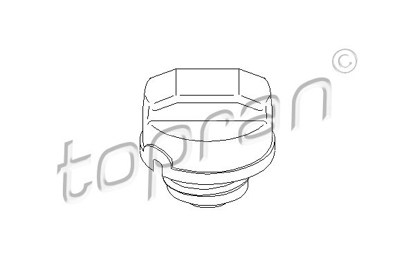 TOPRAN Verschluss, Kraftstoffbehälter