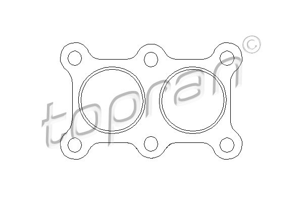 TOPRAN Dichtung, Abgasrohr