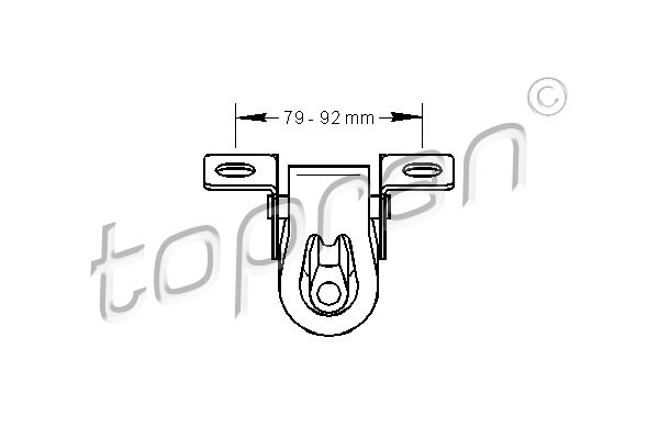 TOPRAN Halter, Schalldämpfer