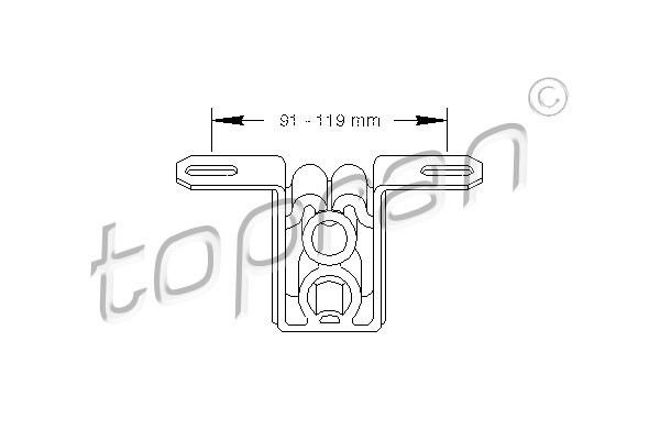 TOPRAN Halter, Schalldämpfer