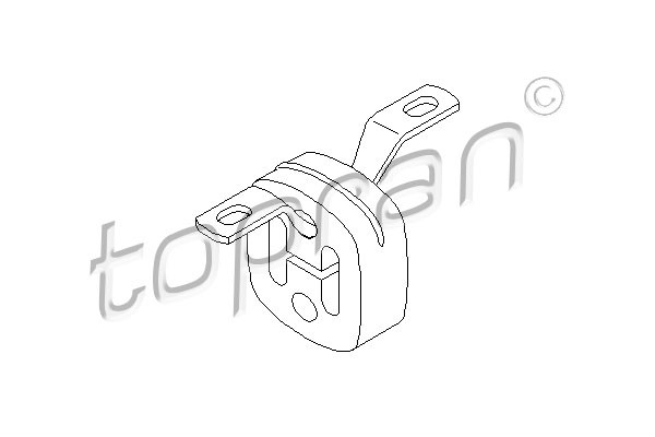 TOPRAN Halter, Schalldämpfer