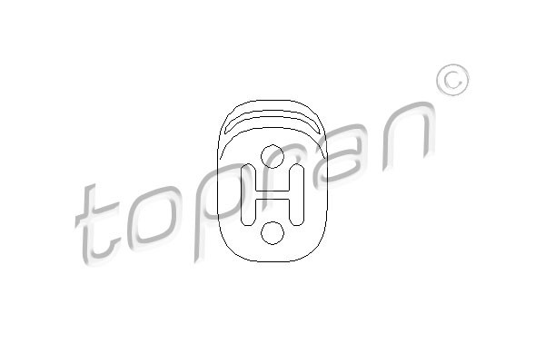 TOPRAN Halter, Schalldämpfer