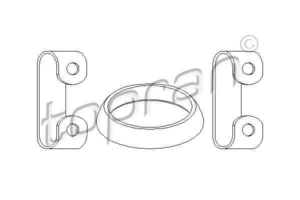 TOPRAN Montagesatz, Abgasrohr