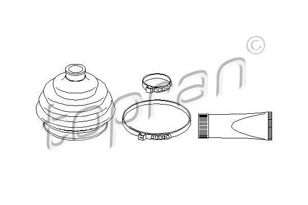 TOPRAN Faltenbalgsatz, Antriebswelle