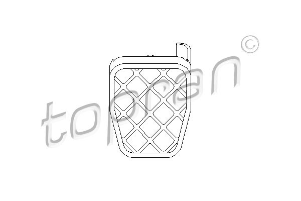 TOPRAN Pedalbelag, Bremspedal