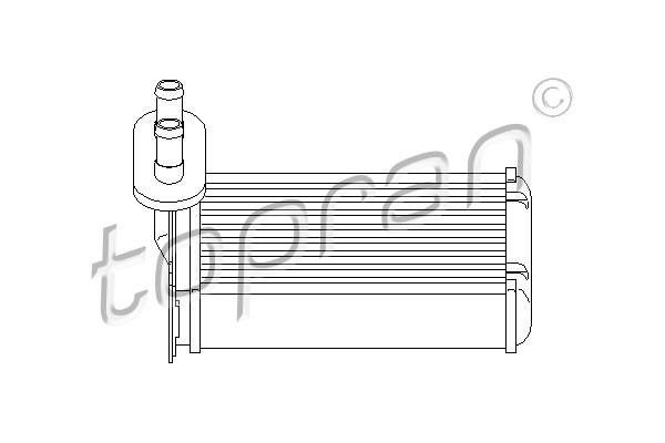 TOPRAN Wärmetauscher, Innenraumheizung