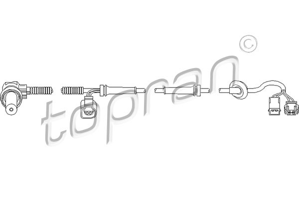 TOPRAN Sensor, Raddrehzahl