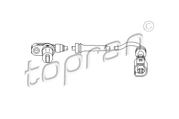 TOPRAN Sensor, Raddrehzahl