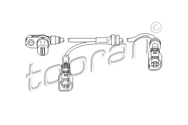 TOPRAN Sensor, Raddrehzahl