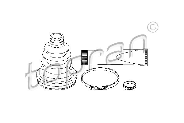 TOPRAN Faltenbalgsatz, Antriebswelle