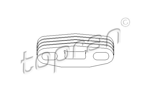 TOPRAN Halter, Schalldämpfer