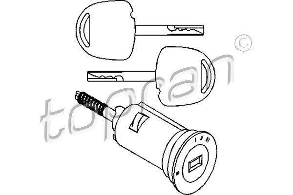 TOPRAN Schließzylinder, Zündschloss