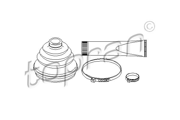 TOPRAN Faltenbalgsatz, Antriebswelle