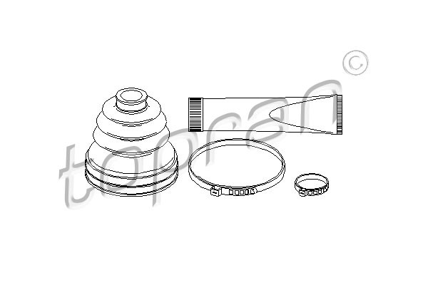 TOPRAN Faltenbalgsatz, Antriebswelle