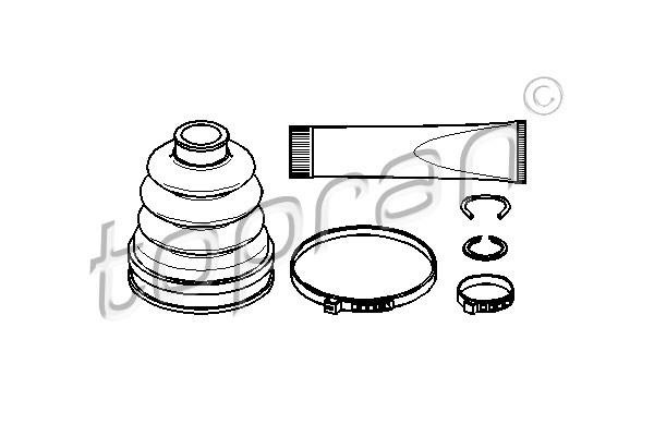 TOPRAN Faltenbalgsatz, Antriebswelle