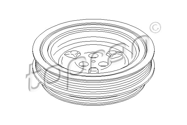 TOPRAN Riemenscheibe, Kurbelwelle