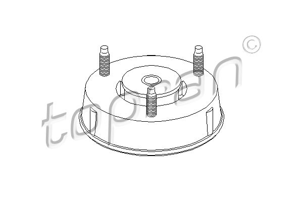 TOPRAN Federbeinstützlager