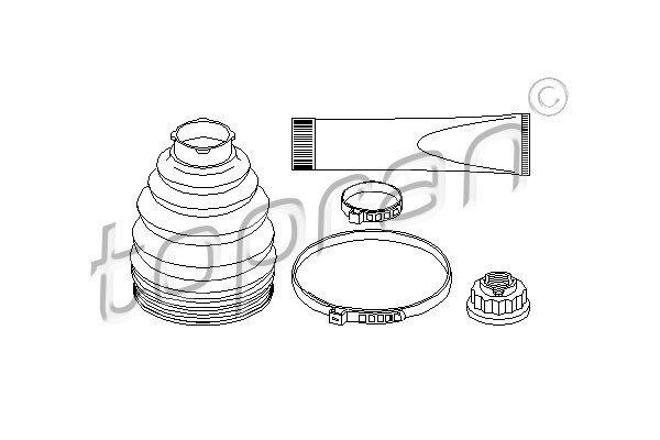 TOPRAN Faltenbalgsatz, Antriebswelle