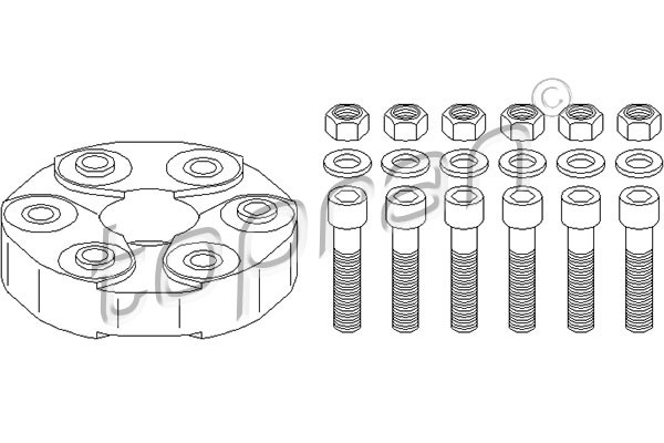 TOPRAN Gelenk, Längswelle
