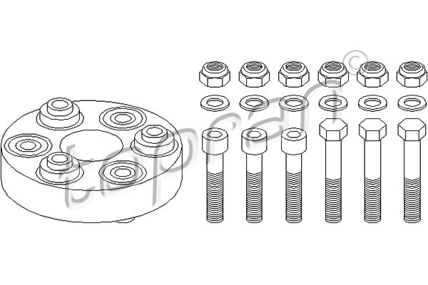 TOPRAN Gelenk, Längswelle