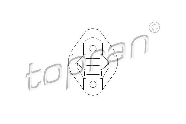 TOPRAN Halter, Schalldämpfer