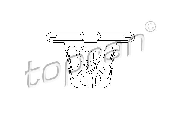 TOPRAN Halter, Schalldämpfer