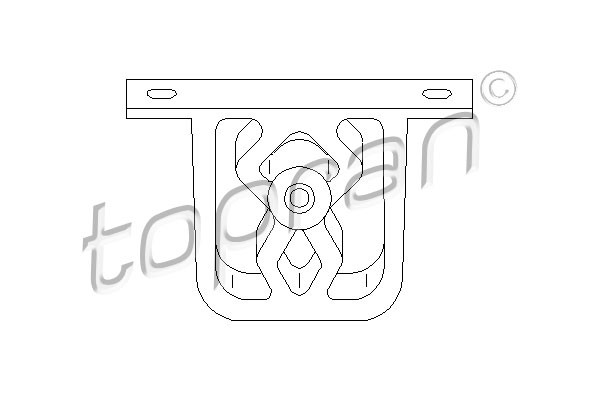 TOPRAN Halter, Schalldämpfer