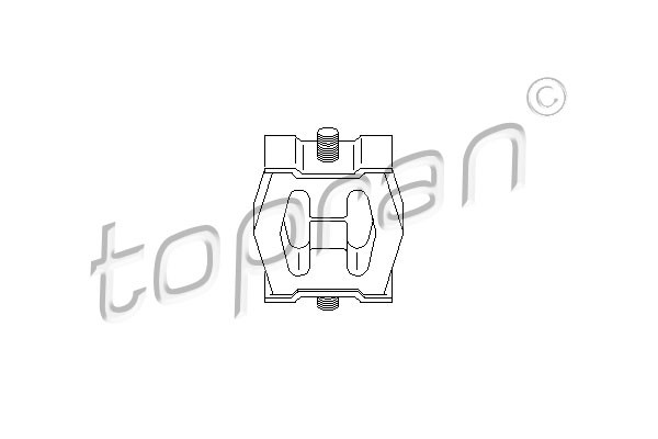 TOPRAN Halter, Schalldämpfer